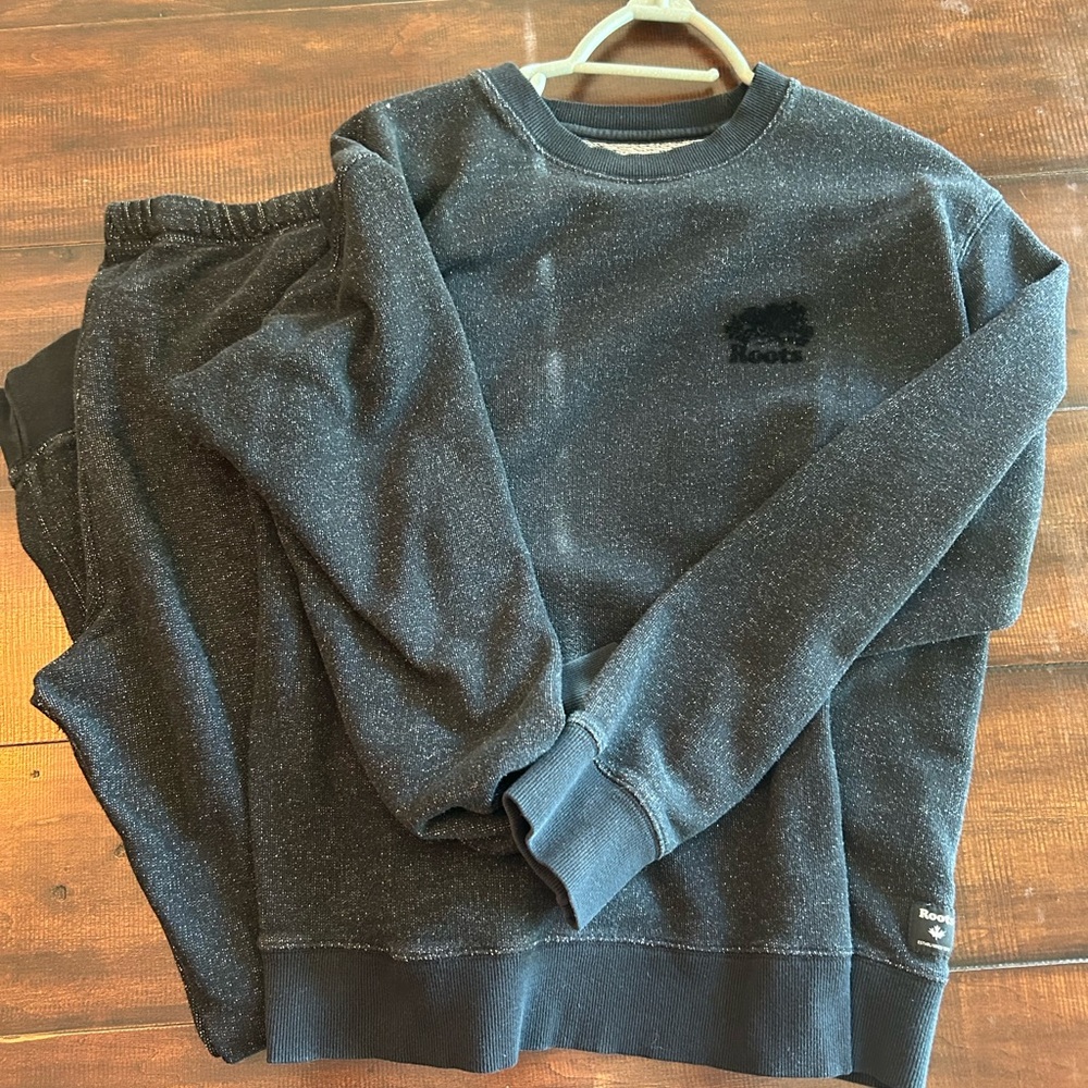 Roots Charcoal Crewneck Sweater